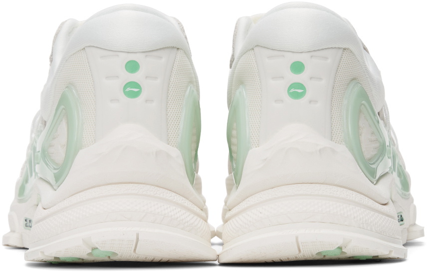 Li-Ning Off-White & Grey Furious Rider Ace 2 Sneakers