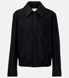 Bottega Veneta Intrecciato leather-trimmed canvas jacket