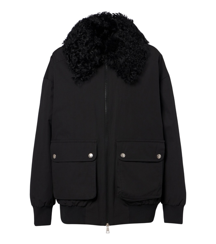 Photo: Moncler Rougequeue shearling-trimmed down jacket