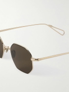 AHLEM - Trocadero Octagon-Frame Gold-Tone Sunglasses