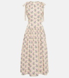 Agua by Agua Bendita Guaguancó floral cotton midi dress