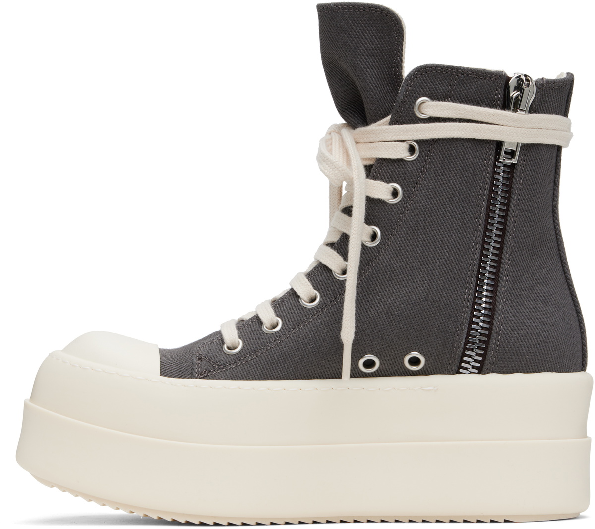 Rick Owens DRKSHDW Gray Hollywood Double Bumper Sneaks