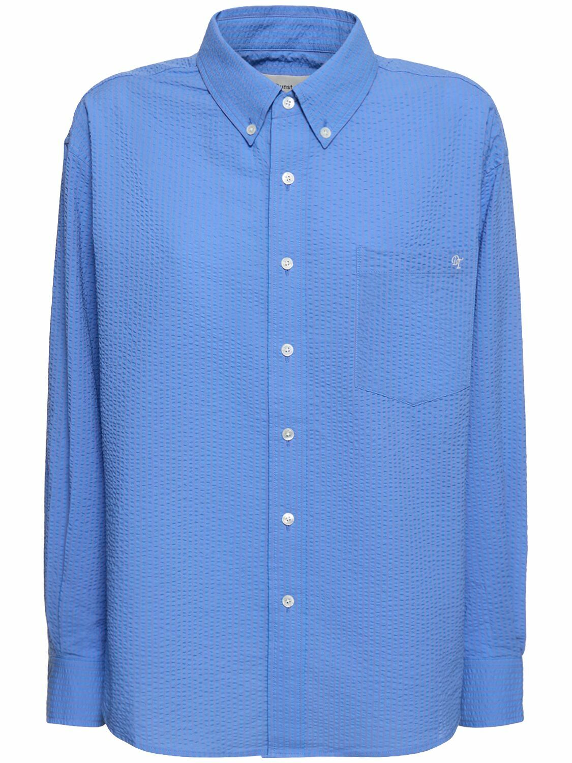 トップス DUNST Classic Cotton Seersucker Shirt DUNST Classic Cotton Seersucker Shirt Dunst