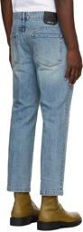Solid Homme Semi-Wide Cropped Jeans