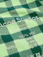 Acne Studios - Logo-Print Checked Wool Scarf
