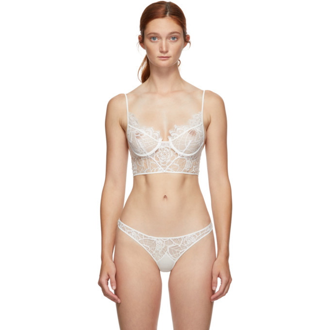 Photo: Kiki de Montparnasse White Coquette Longline Bra