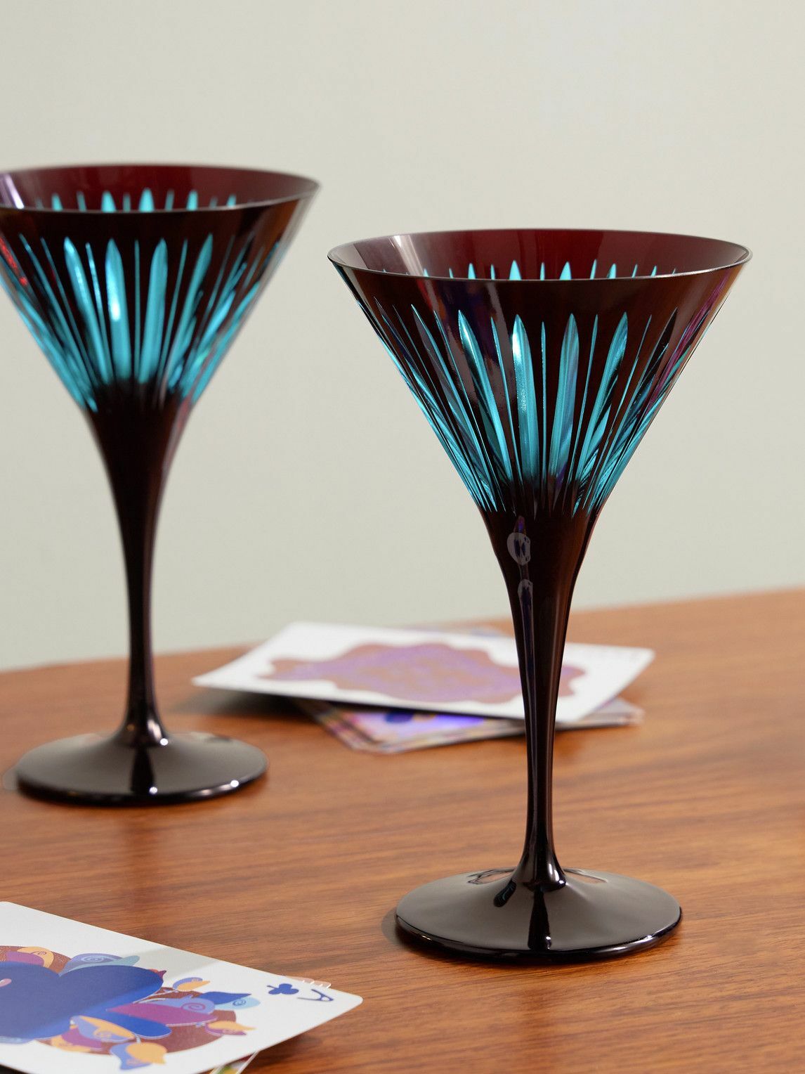 L'Objet - Prism Set of Four Martini Glasses