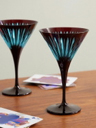 L'Objet - Prism Set of Four Martini Glasses