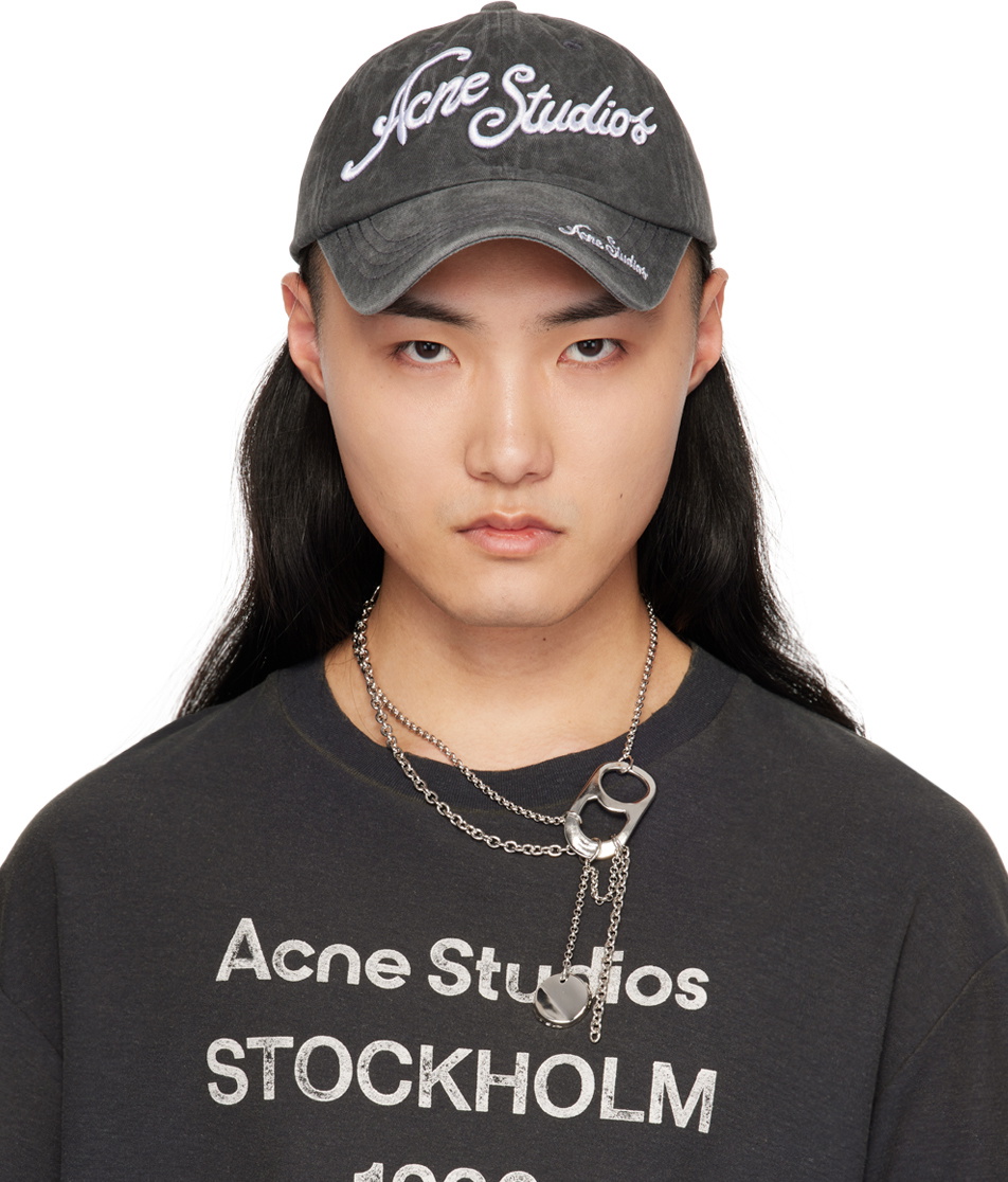 Acne Studios Black Logo Cap Acne Studios