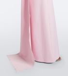 Safiyaa Mallory crêpe gown