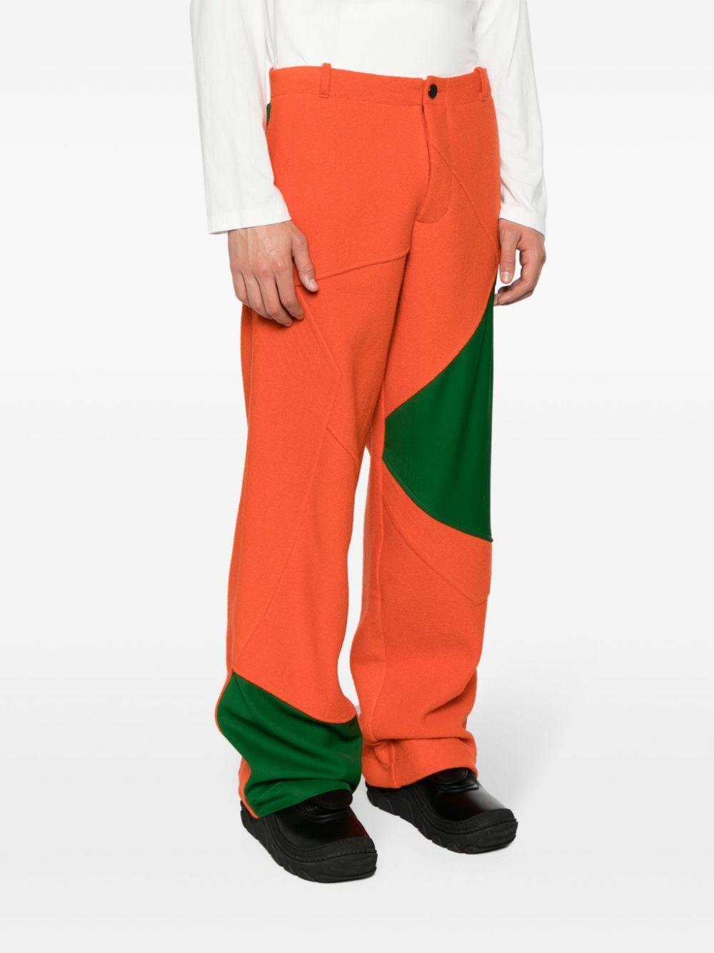 Kiko Kostadinov Orange Aspasia Panelled Trousers Kiko Kostadinov