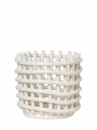 FERM LIVING - Small Glazed Ceramic Basket
