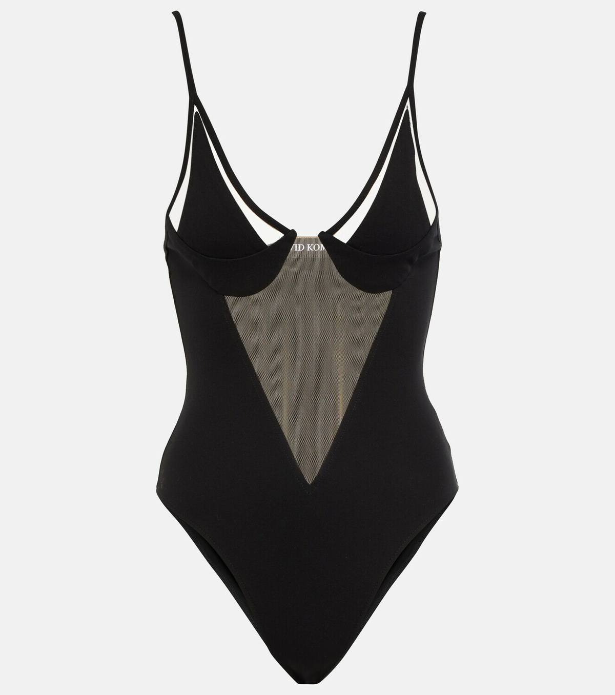 David Koma Mesh-paneled bodysuit David Koma