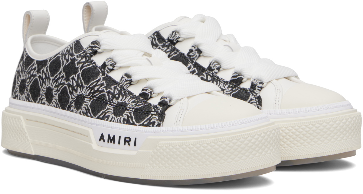 AMIRI Black & White MA Quad Court Low Sneakers Amiri