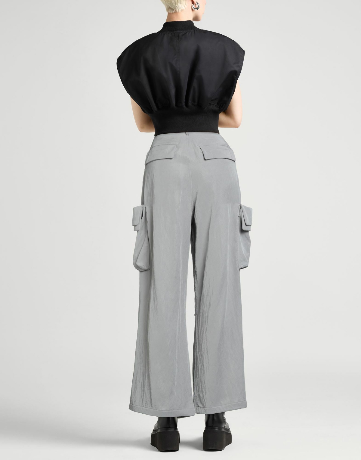 Y-3 Womens Pants in Grey