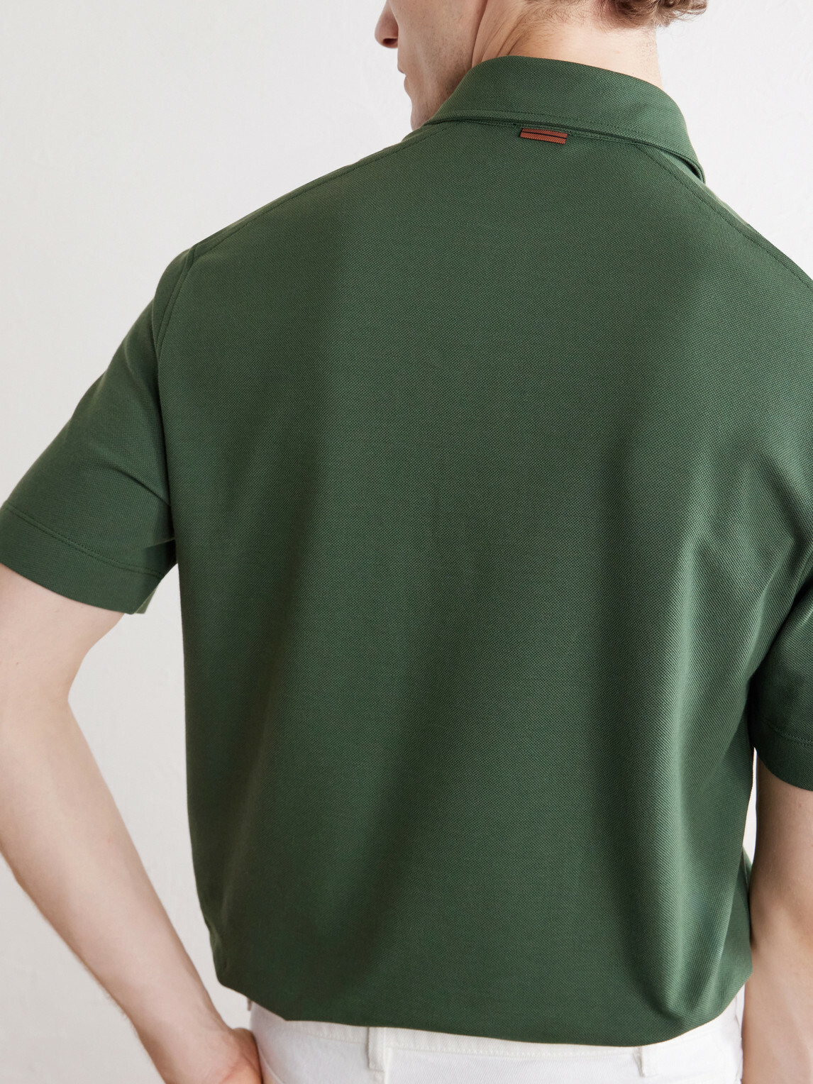 Zegna - Cotton-Jersey Polo Shirt - Green