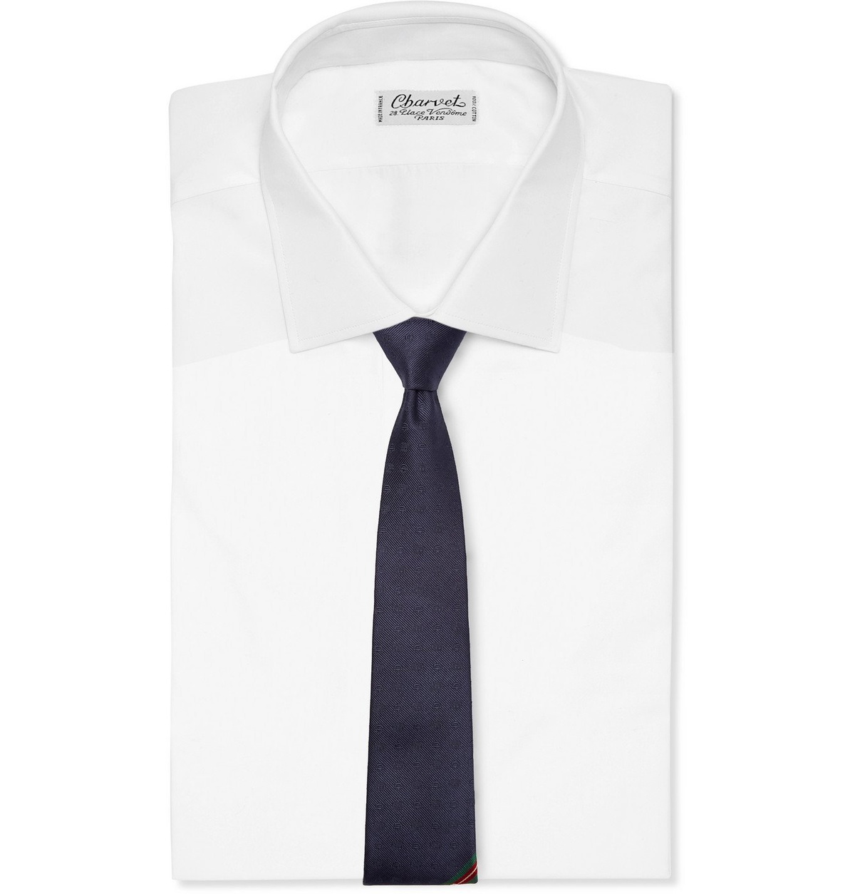 Gucci - 7cm Striped Silk-Jacquard Tie - Blue