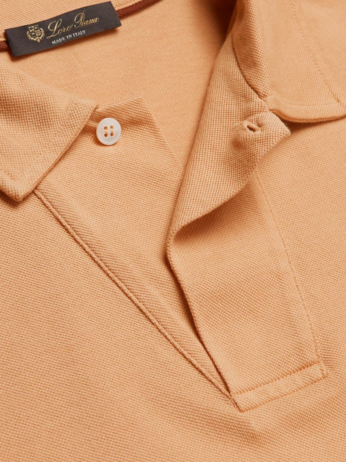 Loro Piana - Logo-Embroidered Cotton-Piqué Polo Shirt