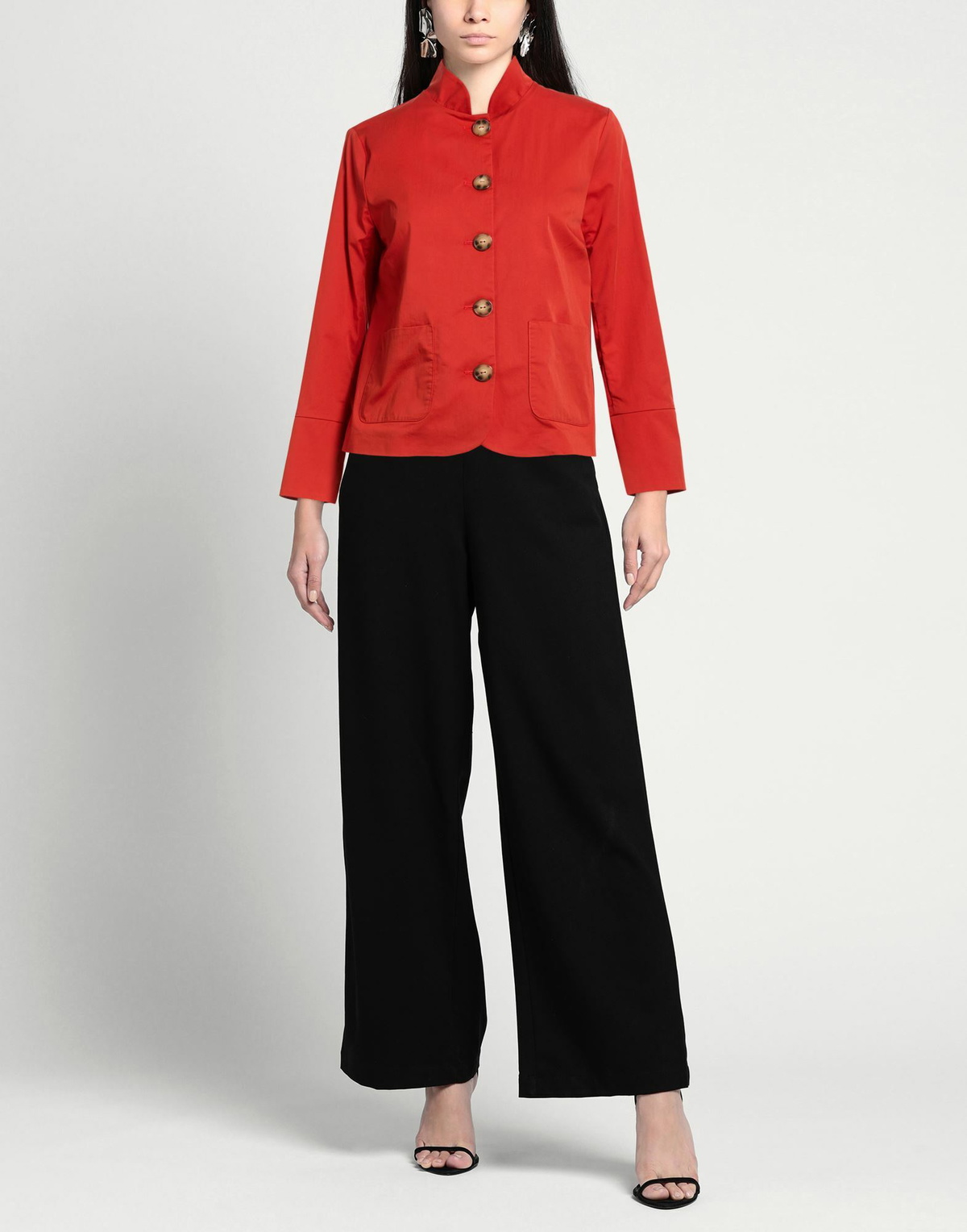 Alessia Santi Womens Jacket in Tomato red