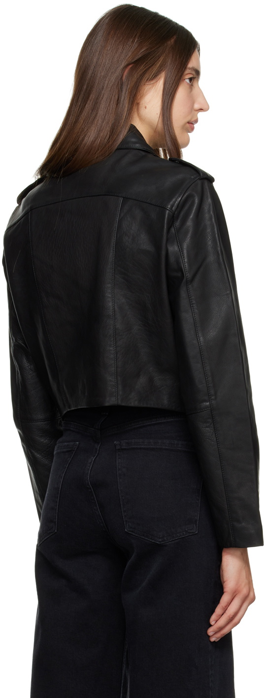 Citizens of Humanity Black Aria Leather Jacket