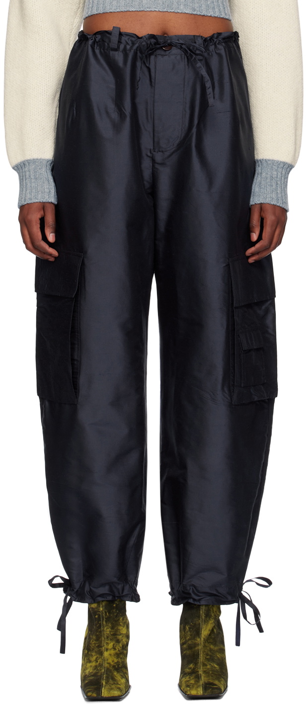 Cawley Blue Cargo Pocket Trousers