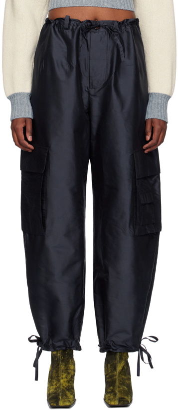 Photo: Cawley Blue Cargo Pocket Trousers