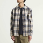 Stan Ray Men's Flannel Shirt in Navy Plaid