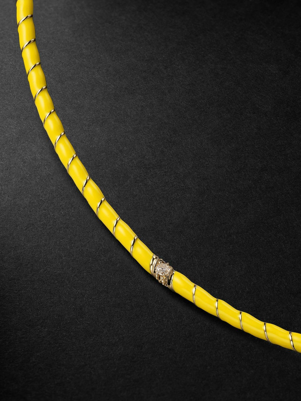 Yvonne Léon - Gold, Enamel and Diamond Necklace