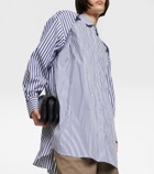 Sacai - Striped cotton poplin shirt dress