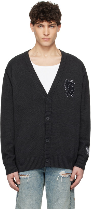 Photo: Ksubi Black Dug Out Cardigan