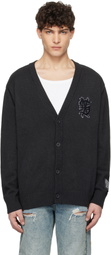 Ksubi Black Dug Out Cardigan