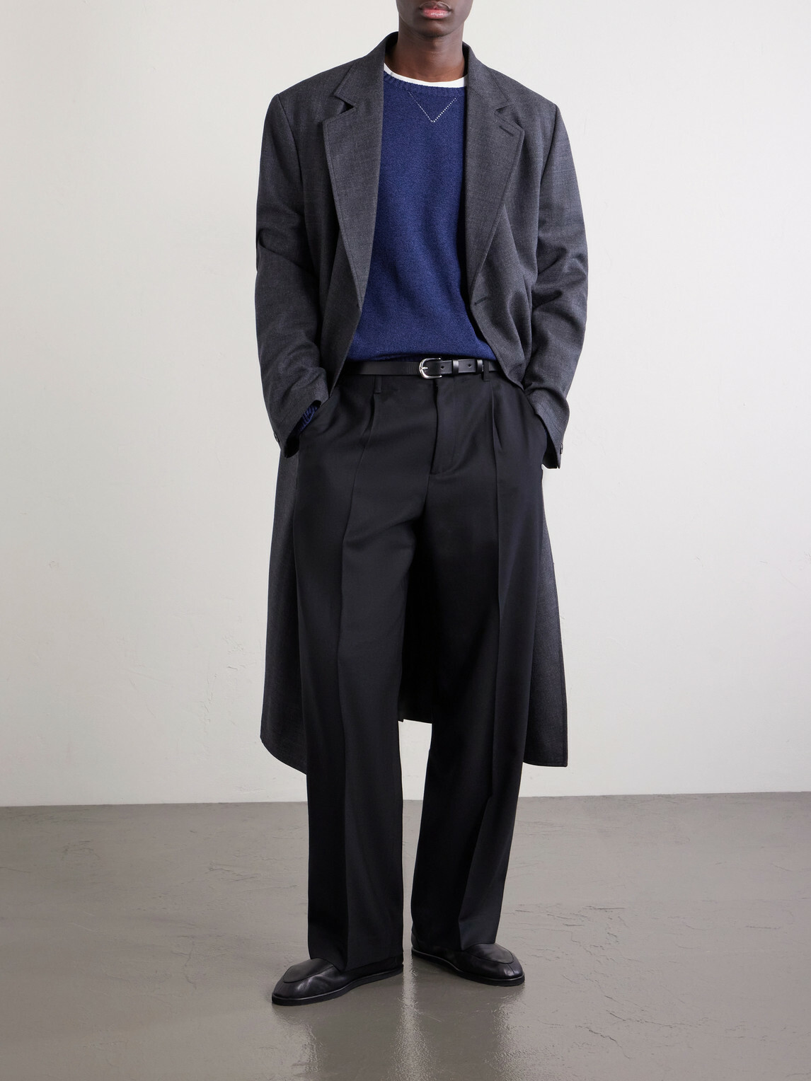 Stòffa - Knitted Cotton Sweater - Blue