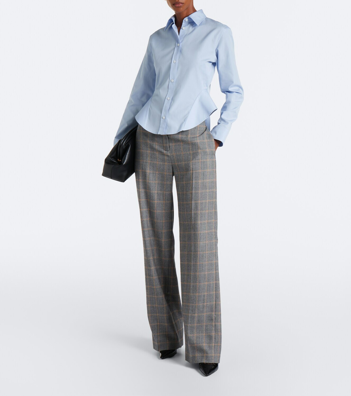 Stella McCartney Peplum cotton poplin shirt
