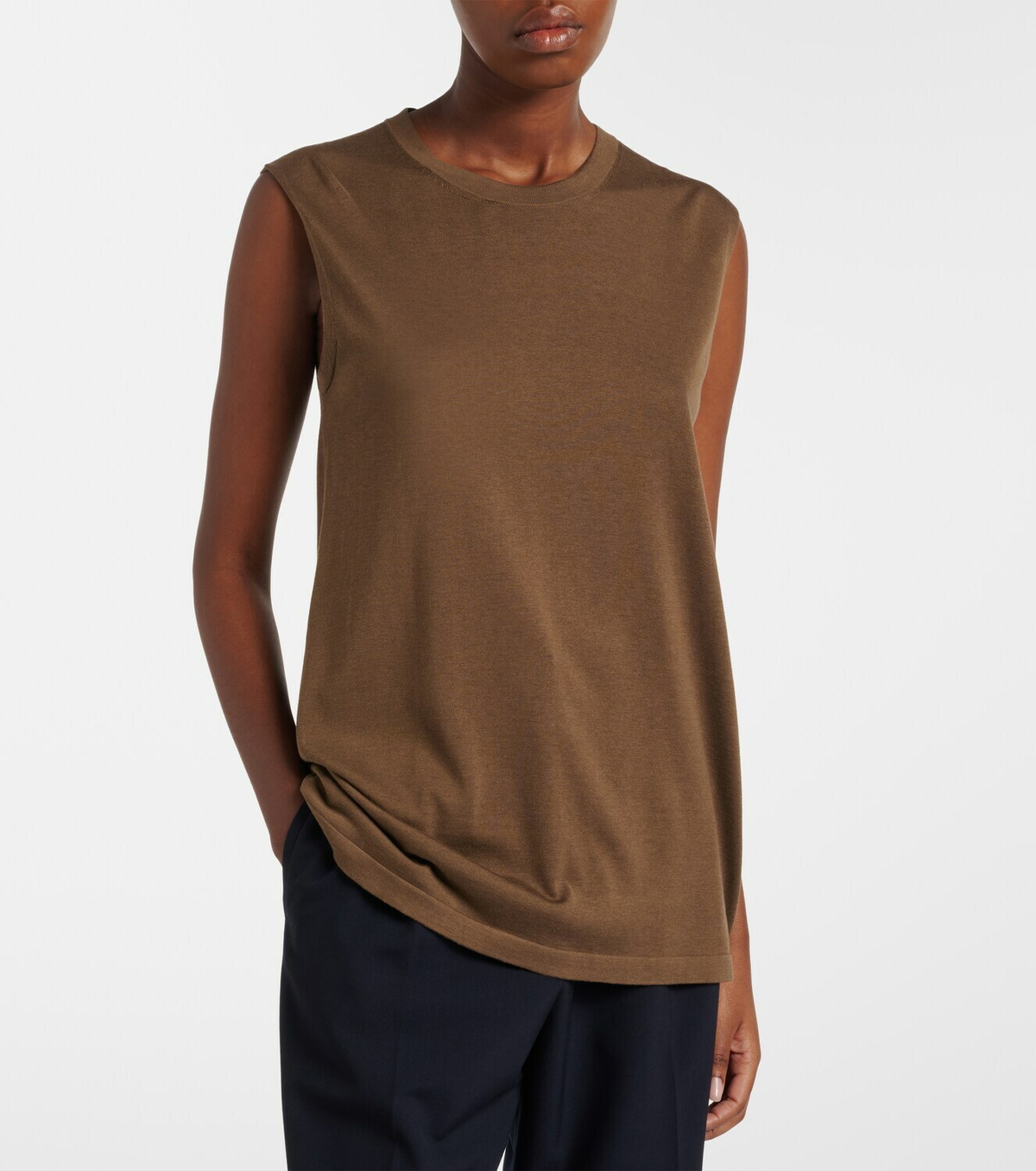 The Row Omima silk top