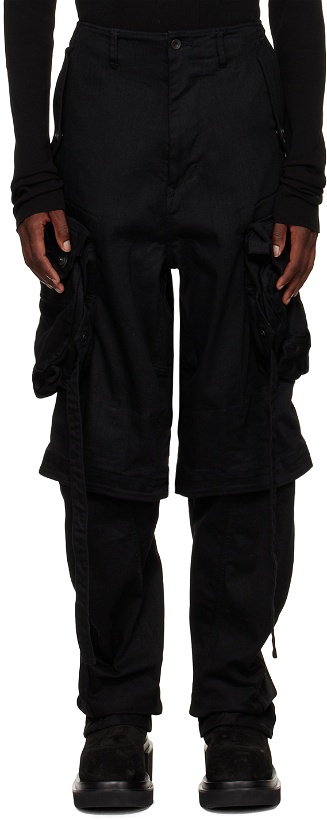 Photo: Julius Black Layered Gas Mask Cargo Pants