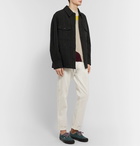 Isabel Marant - Gervon Herringbone Mélange Virgin Wool Overshirt - Black