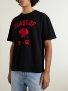 Valentino Garavani - Logo-Print Cotton-Jersey T-Shirt - Black