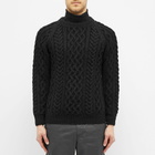 Inverallan Men's 1A Cable Crew in Black