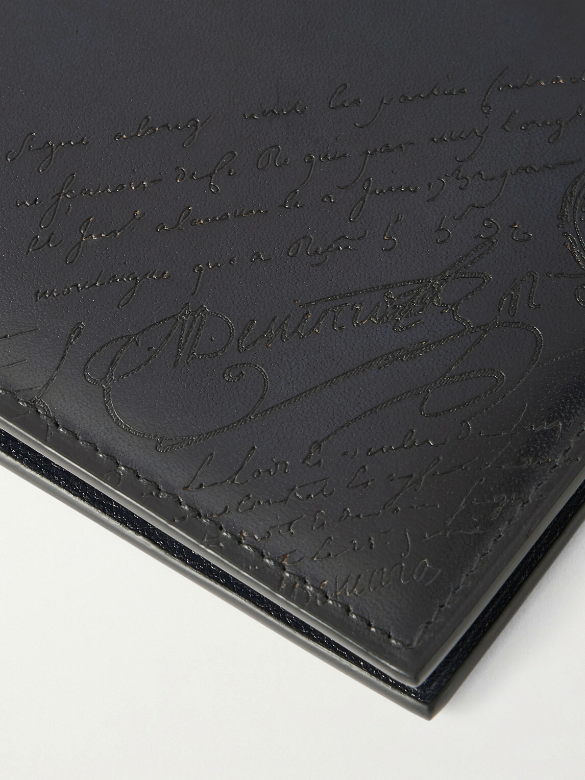 Berluti - Makore Slim Scritto Venezia Leather Billfold Wallet