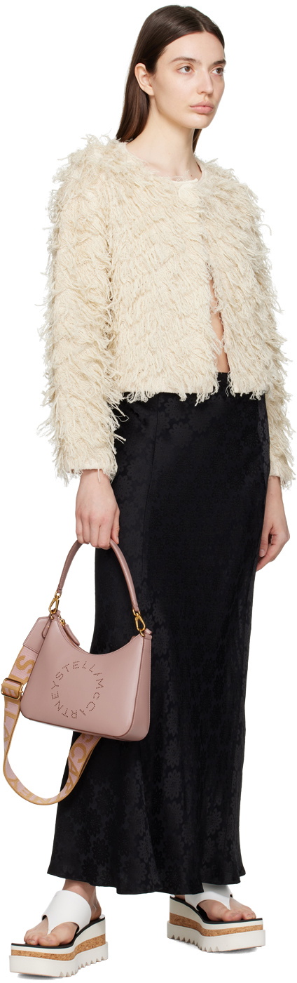 Stella Mccartney Women Black Alter Mat Mini S-Wave Wallet