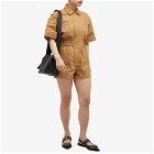 Max Mara Women's Angora Cargo Shirt Dress in Brown