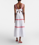 Heidi Klein Petalia embroidered cotton maxi dress