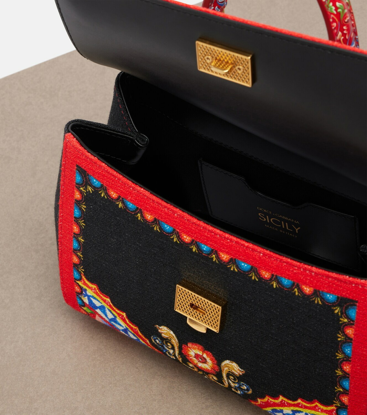 Dolce&Gabbana Sicily Medium printed top-handle bag