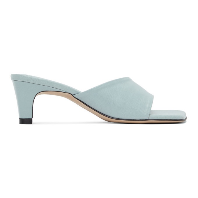 Photo: LOW CLASSIC Blue Slide Heeled Sandals
