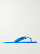 Christian Louboutin - Logo-Embossed Rubber Flip Flops - Blue