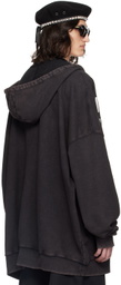 VAQUERA Black Print Hoodie
