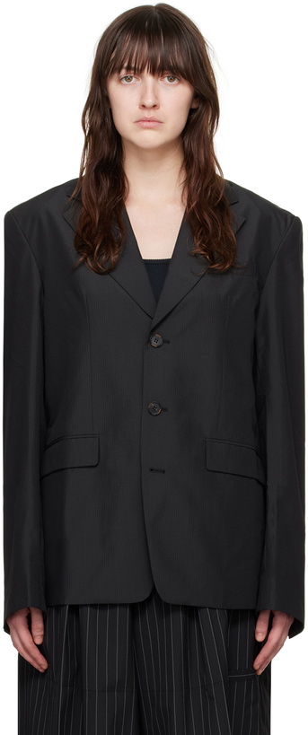 Photo: lesugiatelier Black Cutout Blazer