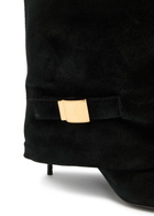 Balmain Uma 95 Suede Knee-high Boots Black