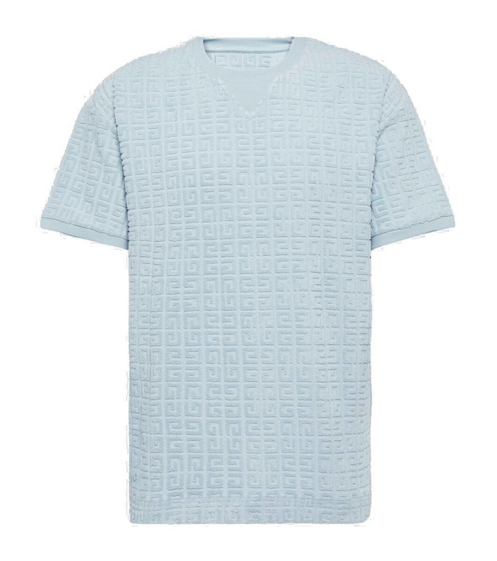 Photo: Givenchy 4G cotton-blend terry jacquard T-shirt