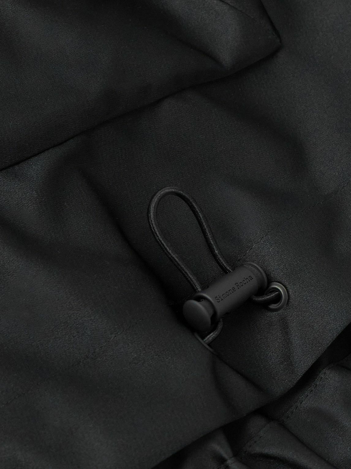 Simone Rocha - Duchess Satin Harrington Jacket - Black